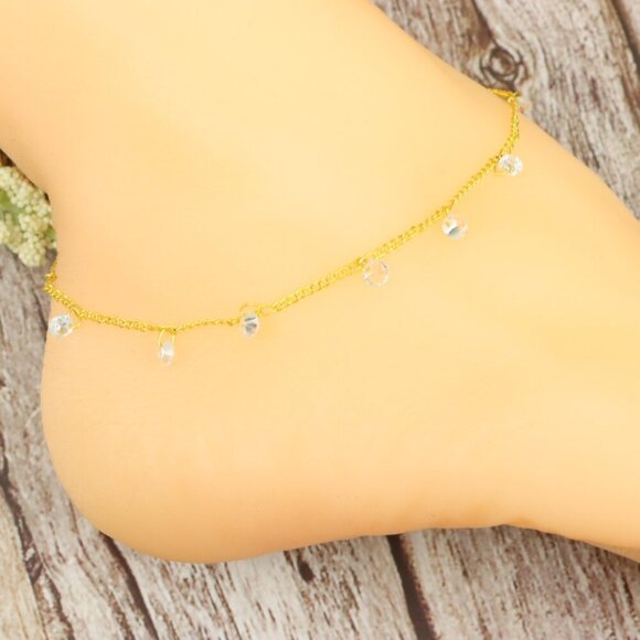 Dainty Anklet for Women – Elegant Everyday Jewelry & Perfect Gift | MLCRC1001 - Picture 1 of 10
